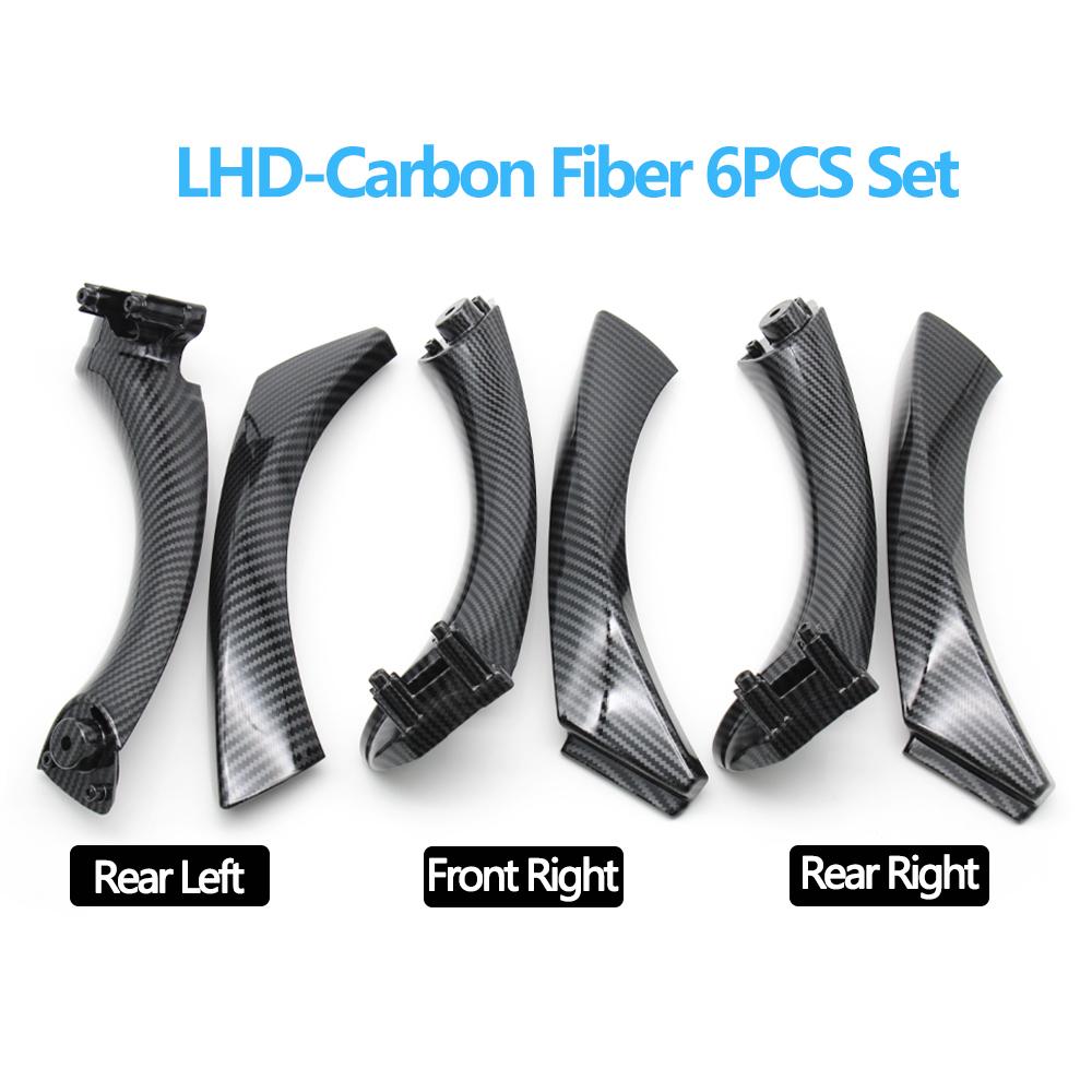 6PCS Set LHD RHD Front Rear Left Right Interior Passenger Door Pull Handle For BMW 3 Series E90 E91 316i 318i 320 325 328i