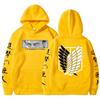 Anime Attack On Titan Eren Yeager Eyes Hoodies Harajuku Cool  Unisex Casual Winter Long Sleeve Shingeki No Kyojin Sweatshirts