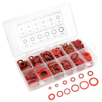 600 PCS 12 Different Sizes Fiber Flat Washers Kit With Plastic Storage Box Insulation Washer Assortment