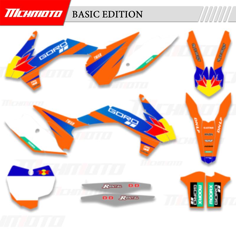 MCHMFG Full Set Graphics Decal Stickers Kits For KTM EXC EXC-F 125 250 300 350 450 2014 2015 2016 SX SXF 2013 2014 2015