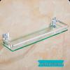 60cm Badezimmer Glasregal & Spiegelhalter – Einzelne Ebene