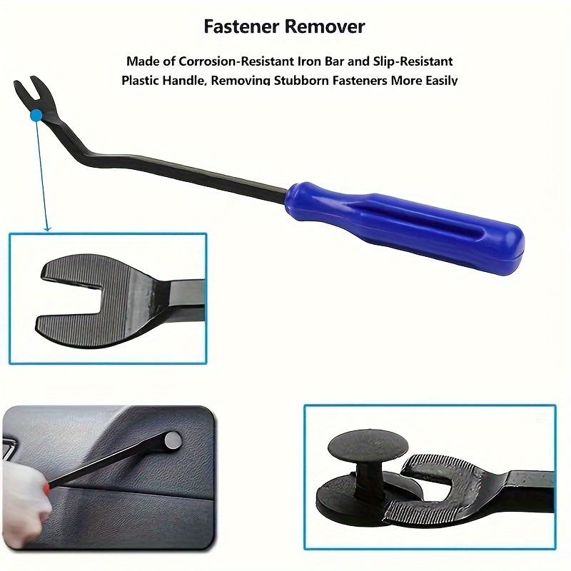 1Pcs Heavy-Duty Car Trim Removal Tool - Professional Clip Puller, Rivet Remover, Durable Pry Bar for DIY Auto Panel, Door & Window Repair