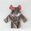 Animal-Shaped Hooded Bathrobe for Infants and Toddlers