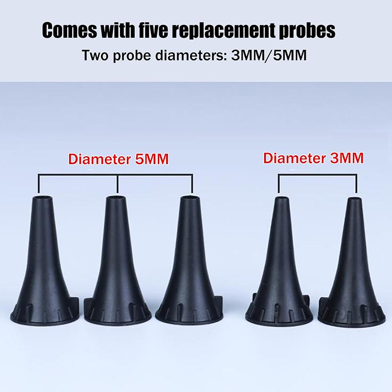 Mini Diagnostic Otoscope Kit 5 Pcs Speculas Magnifying Lens Led Light Flashlight Diagnostic Instrument Nurse Student Doctors