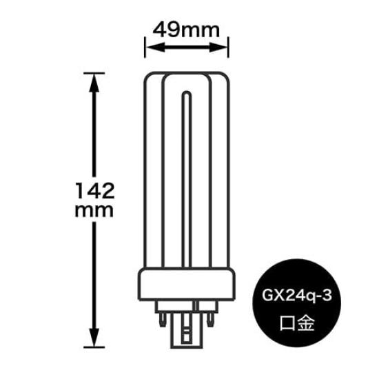 YAZAWA Compact Fluorescent Lamp, 32W, Daylight White, FHT32EXN
