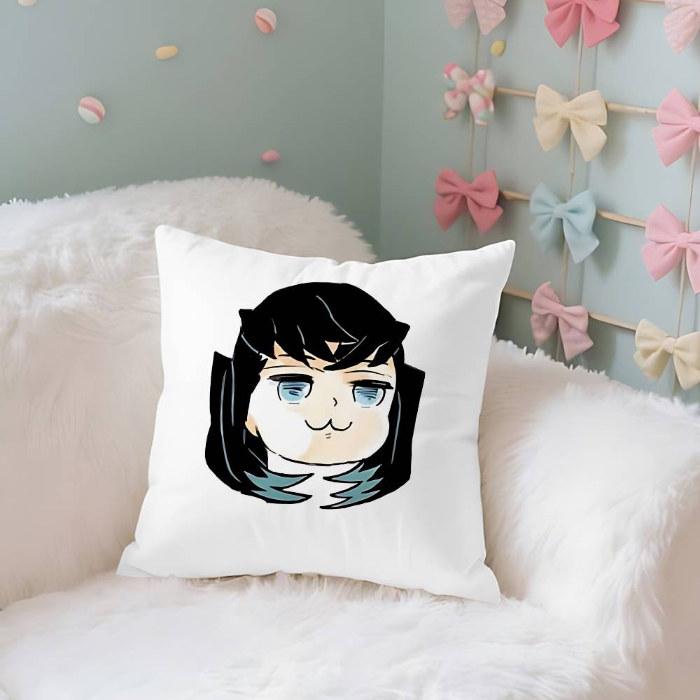 

Cute TTokitou MMuichirous Case Plush Fabric Soft Pillowcase Double Sided Print Cushion Cover Household Gifts 40x40CM(16x16in)