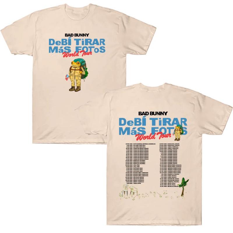 Fashion Women's T-Shirt Bad Bunny Deb í Tirar Más Fotos World Tour 2026