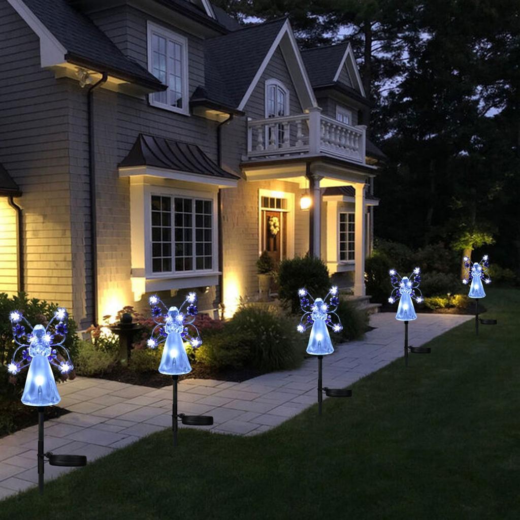 Solar Garden Lights Outdoor Decorative Solar Lights Patio Garden Ground Plug Lights