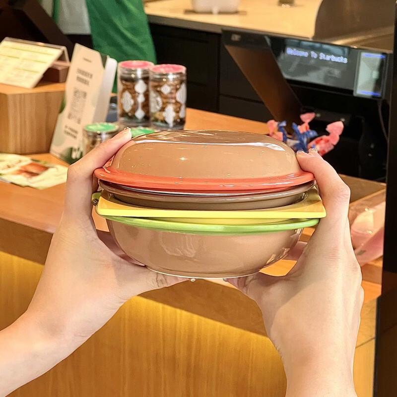 

ZISIZ Creative Burger Ceramic Dinnerware Set