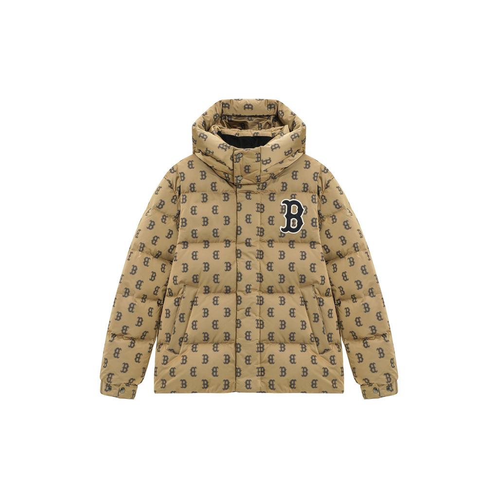 New MLB Down Jackets Unisex Beige Yellow 3ADJM0426-43BGS