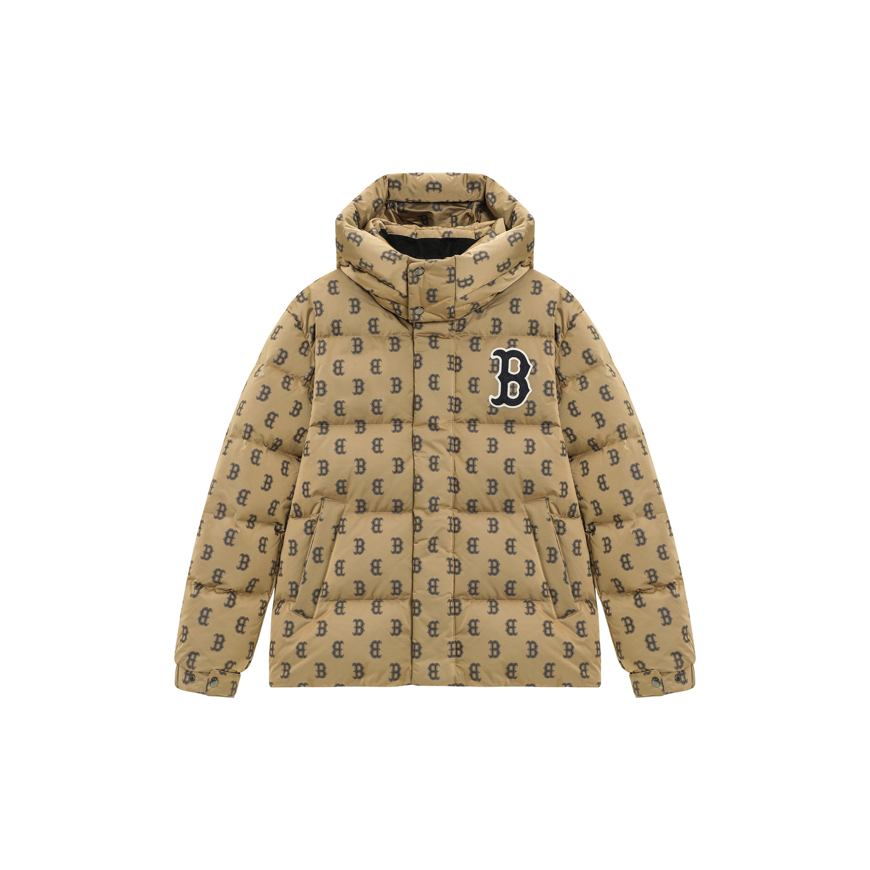 

New MLB Down Jackets Unisex Beige Yellow 3ADJM0426-43BGS XL