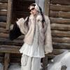 Autumn and Winter New Imitation Fur Coat Women's Short Fur Top High-grade Light-dyed Pointed Fox Fur Coat