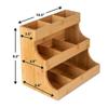 Sugar Packets Organizer Tea Bag Organizer Tea Bag Holder Teabag Display Box Wooden Tea Box Tea Sugar Coffee Bags Storage Rack