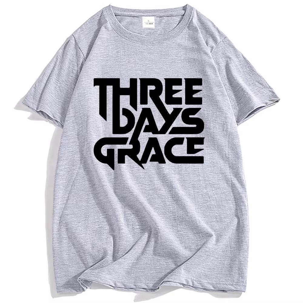 THREE DAYS GRACE Band mens 100cotton Tshirt hiphop regular style Mens Womens oversized Y2K Tee Casual Loose Outdoor Street