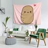 Cute Potato In Love Tapestry Decoration Art Aesthetic Tapestries for Living Room Bedroom Home Wall Cloth Wall Hanging