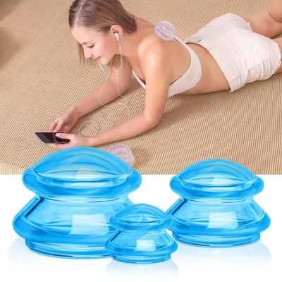 Banche in silicone trasparente per massaggio sottovuoto, coppettazione, occhiali, ventosa, tessuto, relax facciale