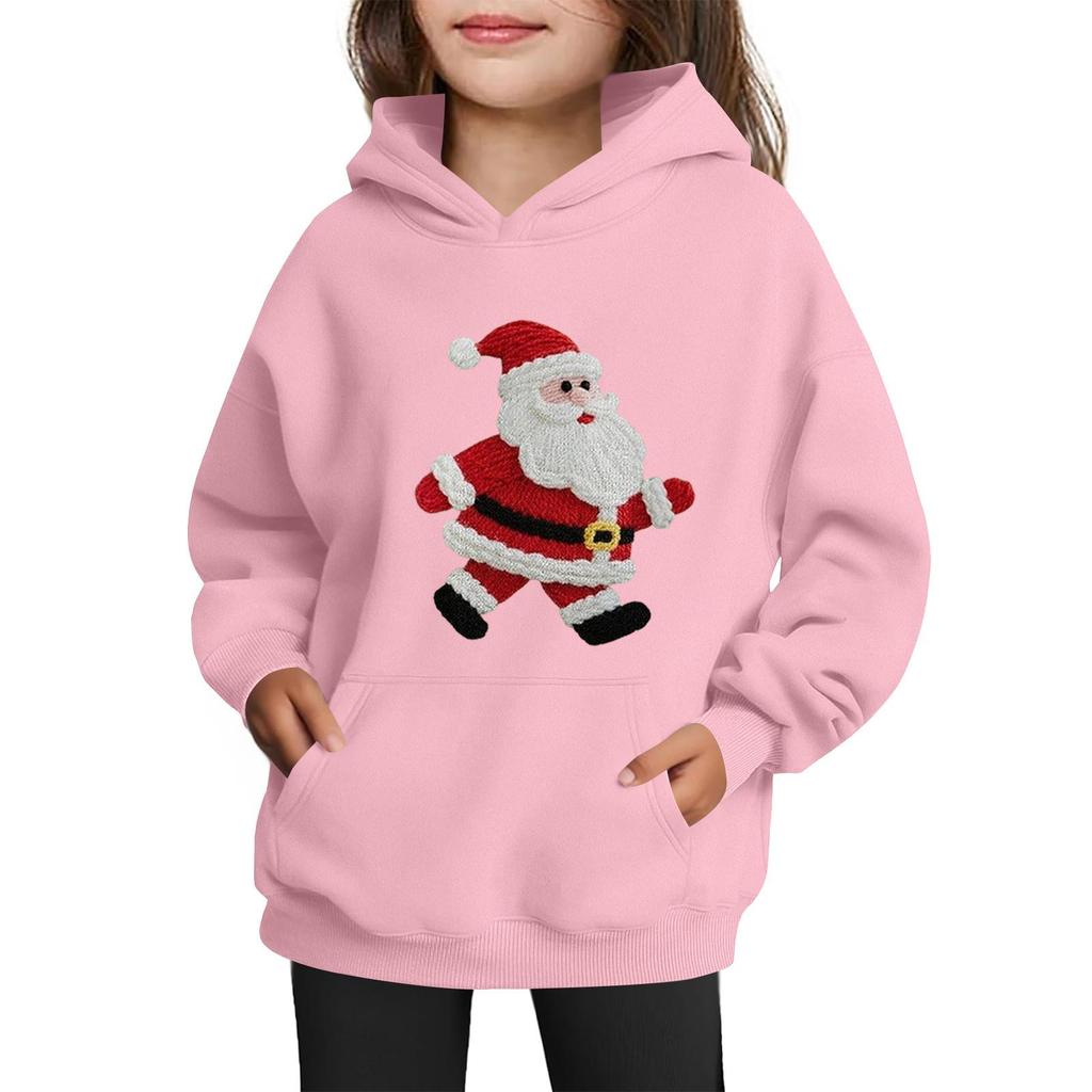 Sweatshirts For Teen Girls Hoodies Long Sleeve Drawstring Pullover Cute Printed Oversized Hoodie Christmas