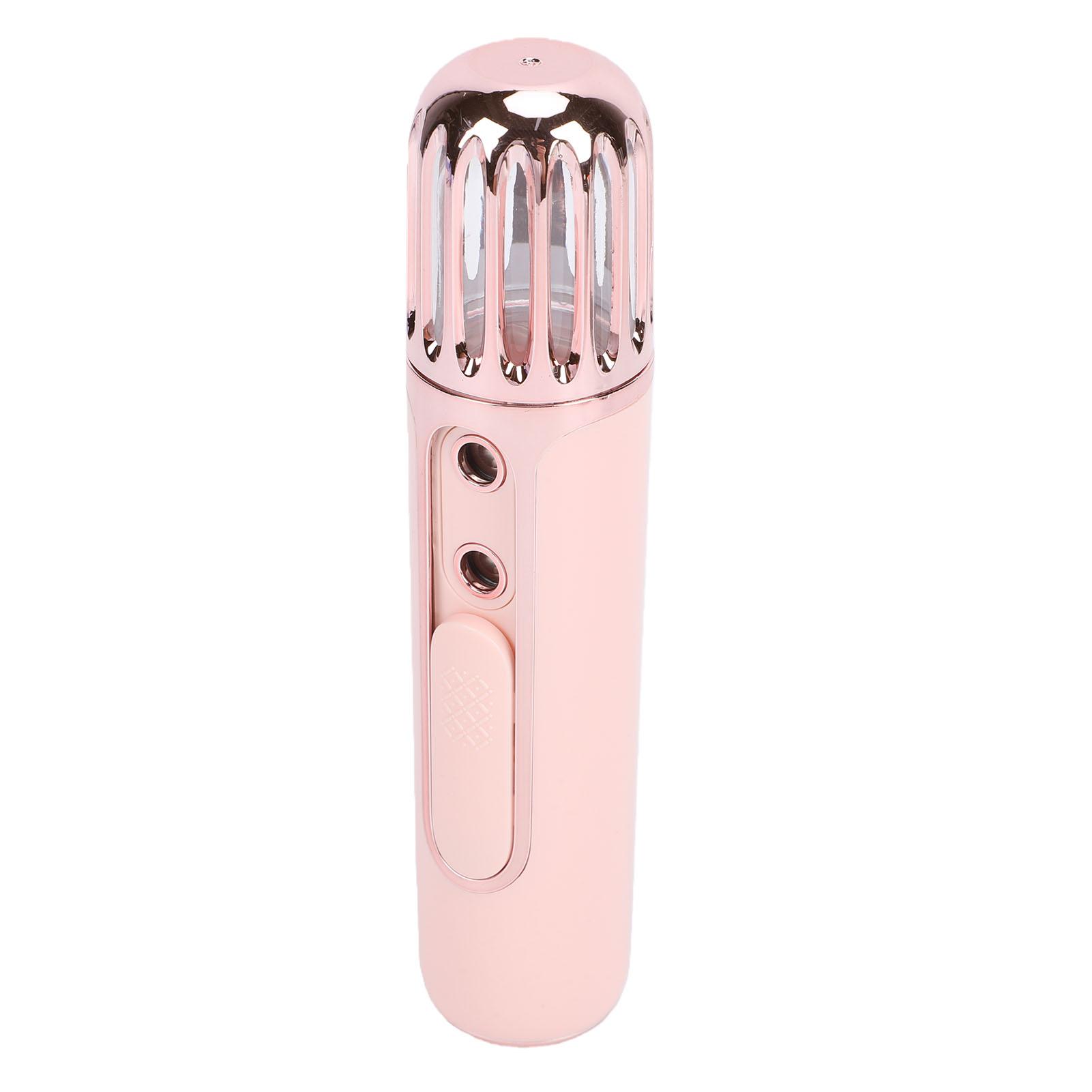 

Face Mist Spray Humidifier with Dual Nozzles 20ml Visible Tank USB Rechargeable Portable Face Humidifier for Makeup