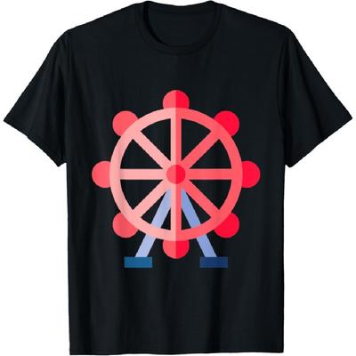 Ferris Wheel Ride Carnival Amusement Park T-Shirt(2)