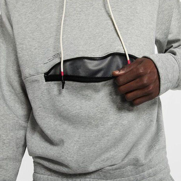 Nike Kyrie Hoodie Basketball Thickened And Fleece Lined Knitwear Sweatshirt Men's Gray BV9298-063