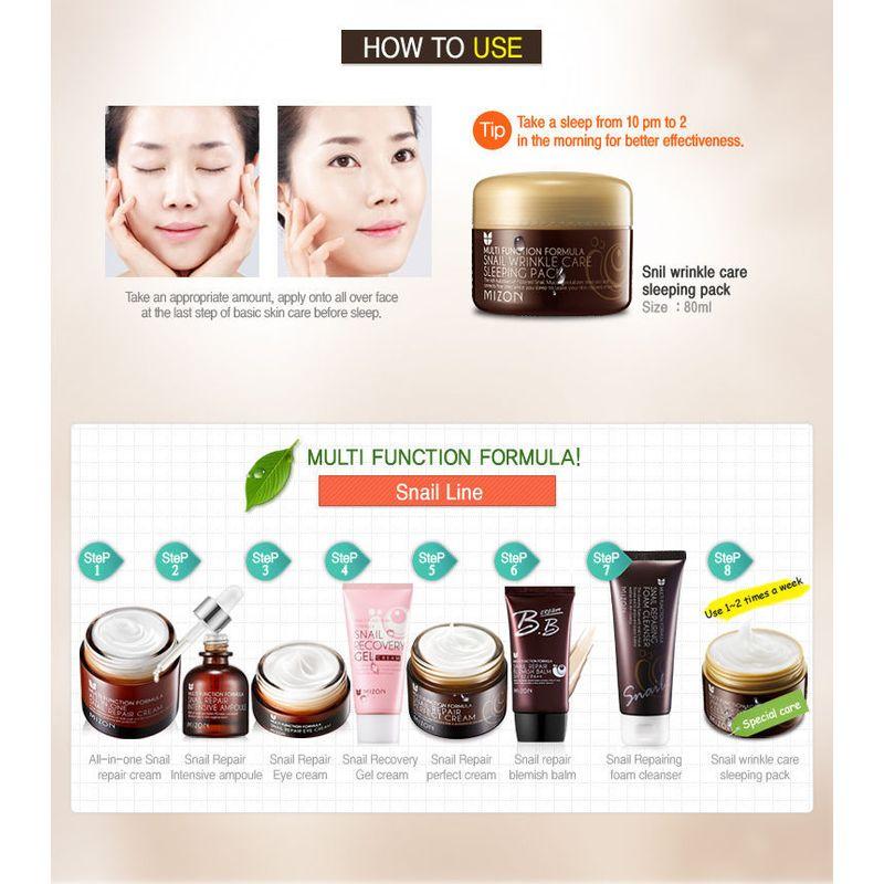 MIZON - Snail Wrinkle Care Sleeping Pack