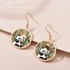 Trendy Cute Animal Drop Dangle Earrings For Women Girls Cat Rabbit Koi Dragon Colorful Enamel Golor Color Earrings Pendientes