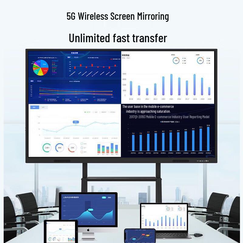 Jieyu Vision 85-inch Non-Touch Education & Conference Display System CN plug (adapter included)