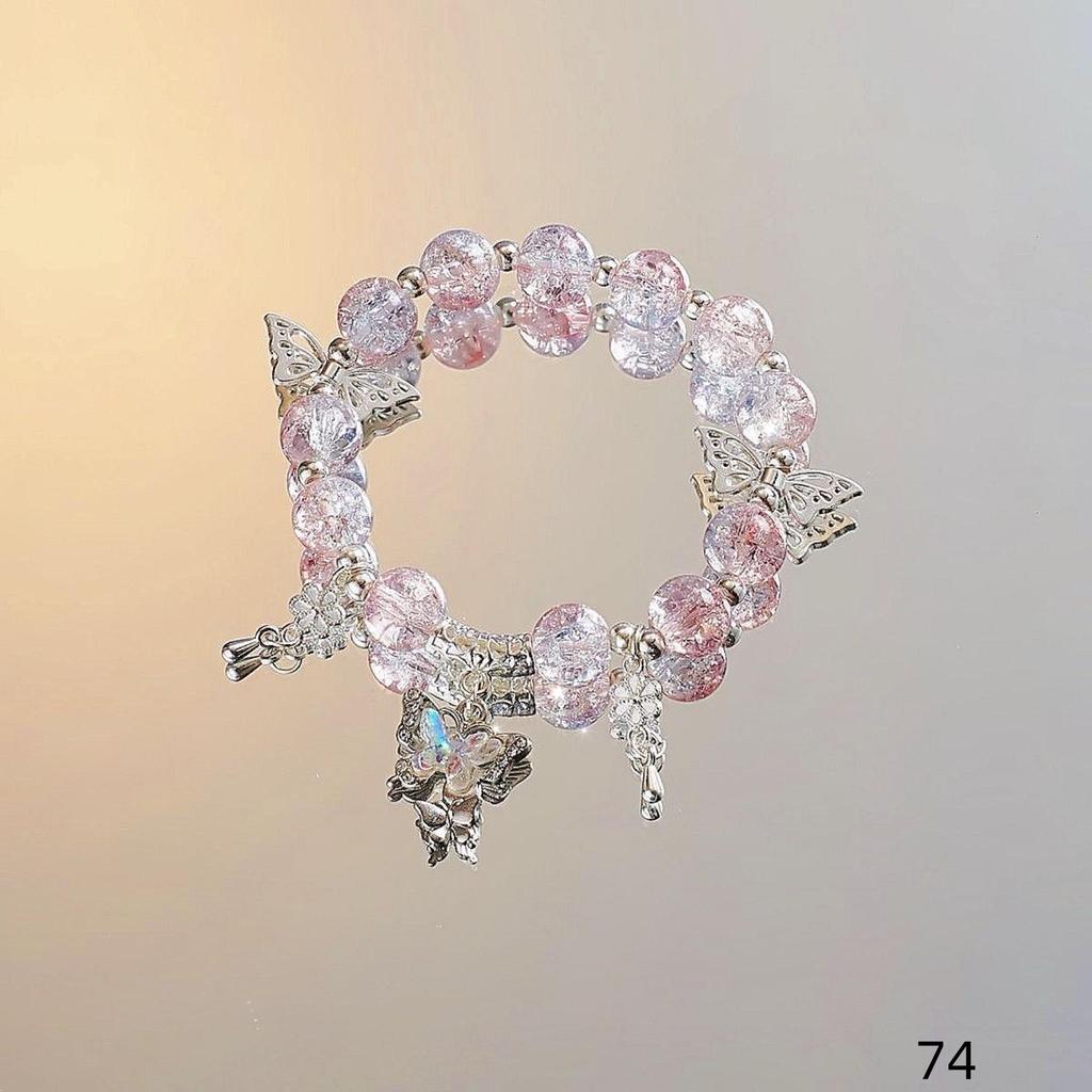 Mori Style Mermaid Crystal Bracelet - Sweet, Versatile Design for Women, Students, and Best Friends.