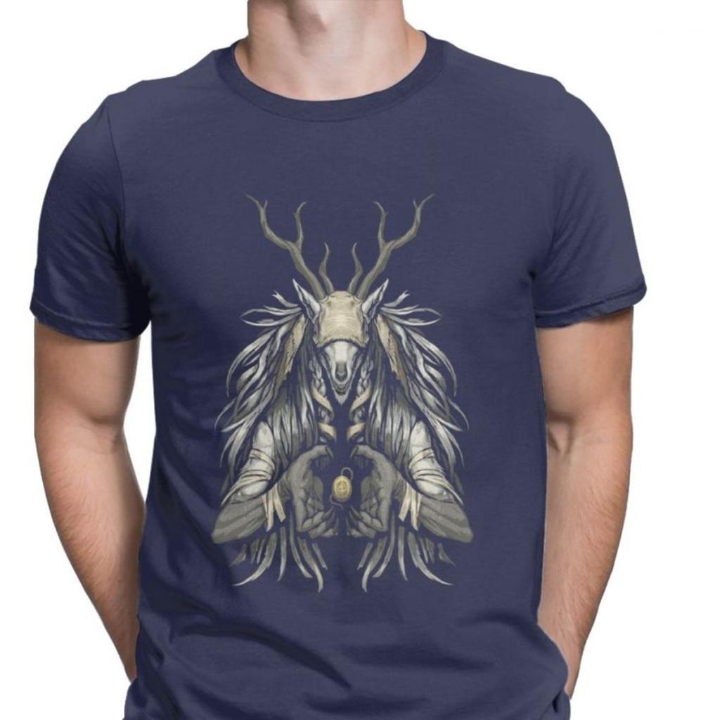 Men's Tops T Shirt The Supplicant Premium Cotton Tshirts Vicar Amelia Bloodborne Scary Harajuku Halloween T Shirt Graphic