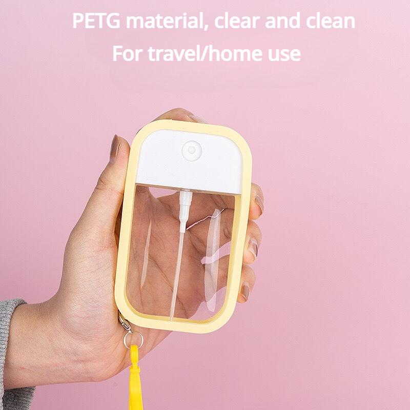 50ml Spray Small Sanitizing Spray Scented Vegan Hand Sanitizer with Keychain Perfume Alcohol Water Spray Bottle Travel Dispenser