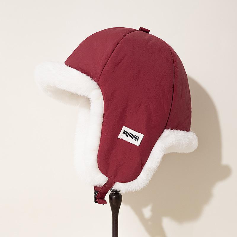 Thunderbolt Hat Men and Women Winter Padded Thickened Ear Protection Cap Cycling Outdoor Ski Ins Warm Cold Cotton Cap