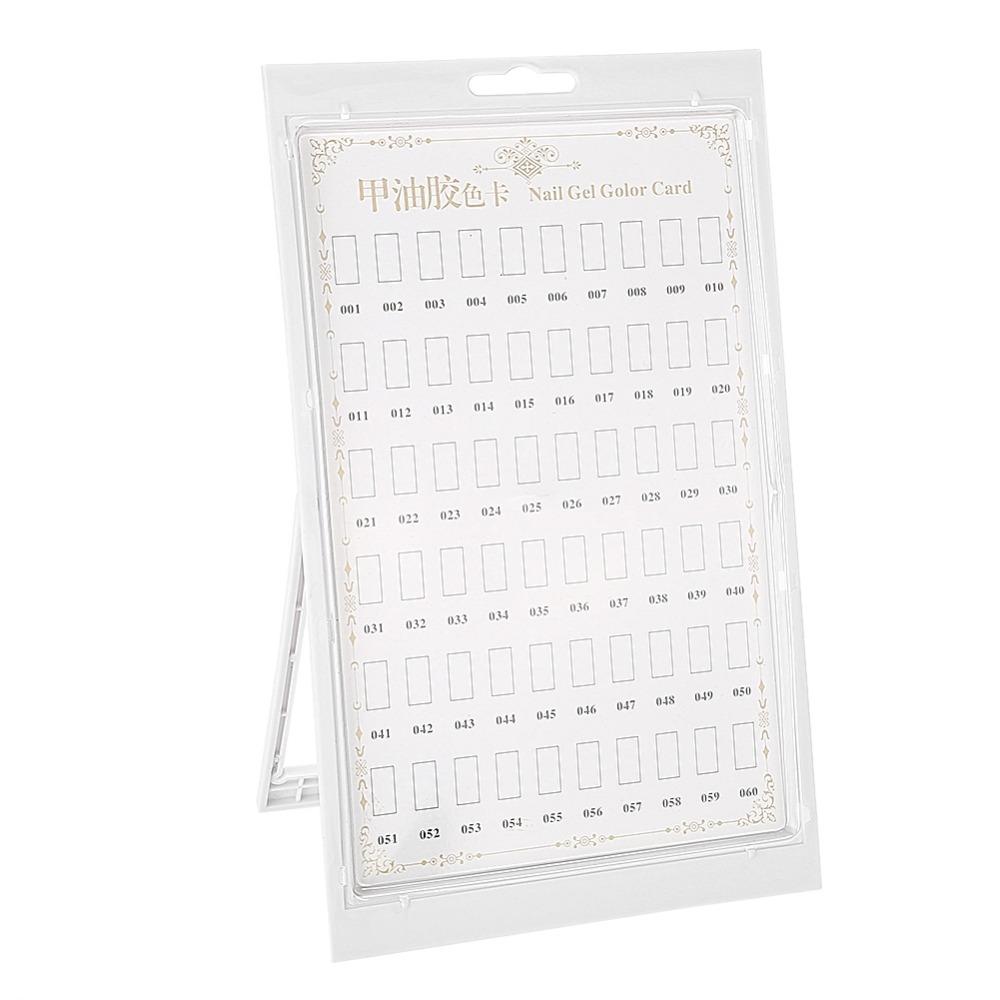 Color Card Nail Gel Color Card Plastic Nail Polish Display Rack  Gel Color Swatch Display
