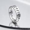 Viking Runes Hollow Out Titanium Steel Ring Unisex Popular Jewelry