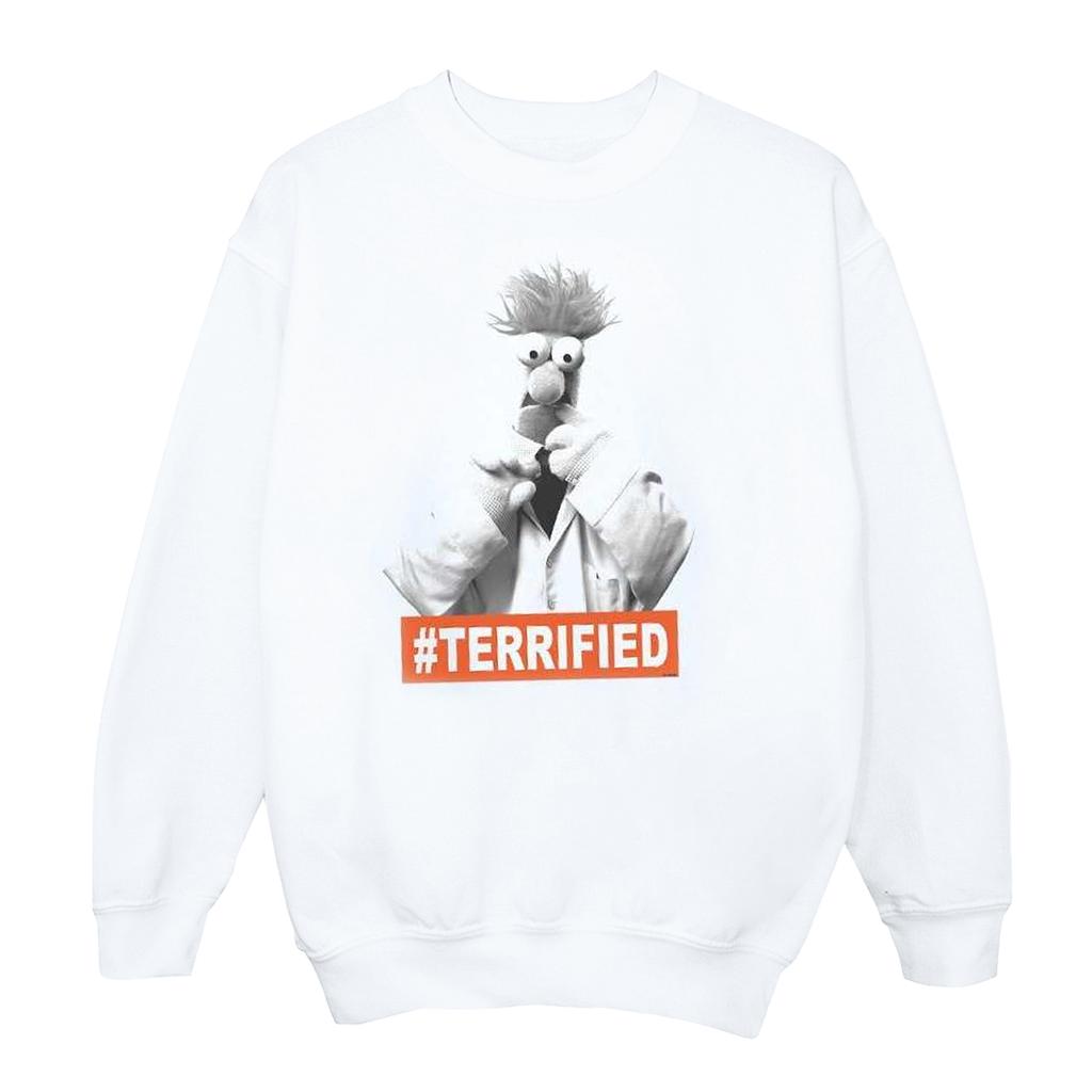 Disney Mens The Muppets Beaker Terrified Sweatshirt