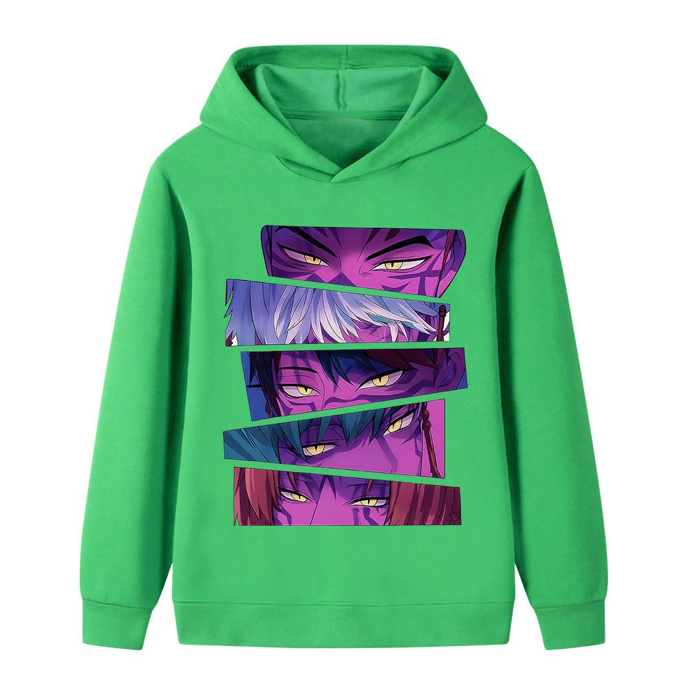 B1215 Kids Boys Girls Sajaboys Kpop Rumi Zoey Mira Print Long Sleeves Hoodie