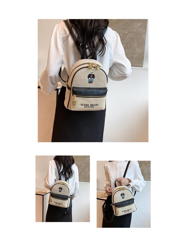 2025 Katie Bear Damen Stickerei Canvas Rucksack - Vielseitig & Stilvoll