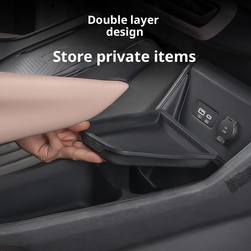 For BYD Dolphin Surf/Mini Atto 1 Center Console Lower Storage Box Armrest Box Organizer Double-Layer Storage Box SiliconeGood product