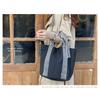 Gisele Small Tote Bag with Large Canvas Ribbon Perfect for and Cute Women's Capacity, Fabric, Lightweight, Detail, Commuting, School, Outings,