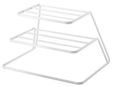 Yamazaki Dish Dish Storage 3 7509 Rack, Tower, Tiers, White,