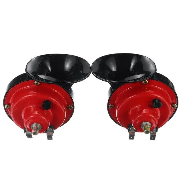 2PCS Universal Loud Car Horn 12V 300DB Electric Snail Train Horn Super Loud Waterproof Horns for Motorcycle Car Truck SUV Boat