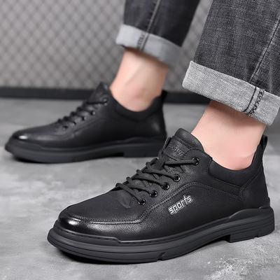 Autumn and Winter New Men's Casual Extra Large Size Men's Shoes Tooling Shoes Leather Shoes Genuine Leather Men's Single Shoes Trend