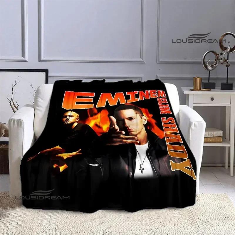 Eminem Hip-hop Singer Printing Blankets Warm Blanket Flannel Blanket Picnic Blanket Blankets for Beds Birthday Gift