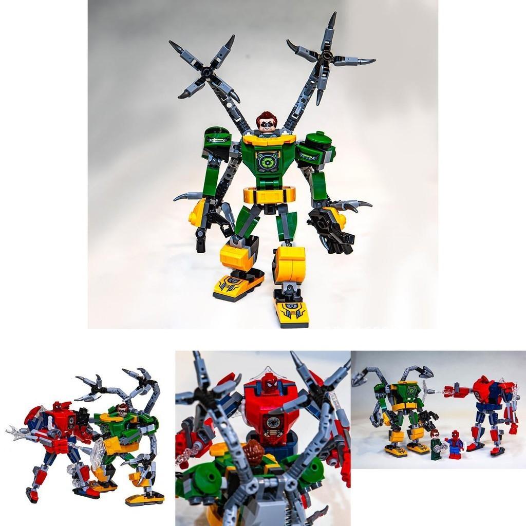 Lustiger und umweltfreundlicher Spider-Man Dr. Oktopus Transformers Mecha Wars Bausteine für Kinder