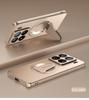 For Xiaomi 15 15S 14 Pro Ultra Case Magnetic Suction Metallic Colors Spacecraft Style Kickstand Soft Plating Cover Shell