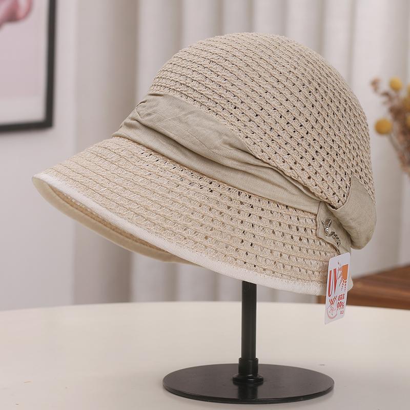 

Нишевый дизайн, литературный темперамент, соломенная шляпа с прорезями, женская пляжная шляпа от солнца для отпуска, конопляная повседневная шляпа-ведро, лето Adult (56-58cm)