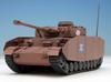 PLATZ Girls Panzer the Movie IV Tank Modified Anglerfish Team Scale Plastic Model & D-Type (H-Type Specification) 1/72 GP72-4