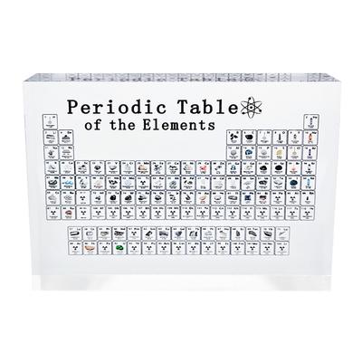 Acrylic Periodic Table of Elements Decoration Periodic Table Display Desktop Ornaments Craft for