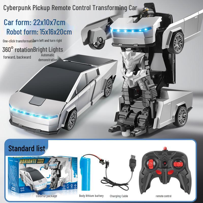 Mașină de curse RC Transformers reîncărcabilă: Jucărie cu telecomandă fără fir pentru copii