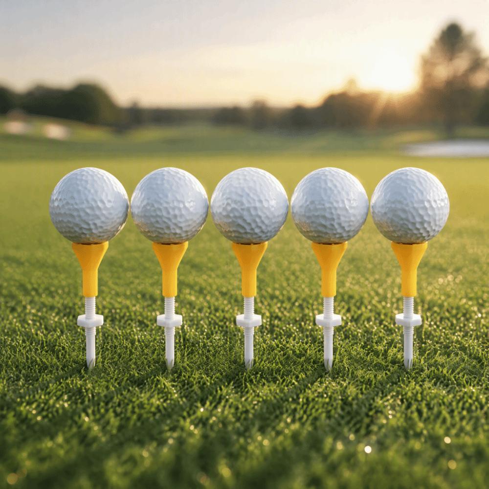 5pcs Plastic Adjustable Golf Tee Adjustable Height Golf Ball Support Indoor Outdoor