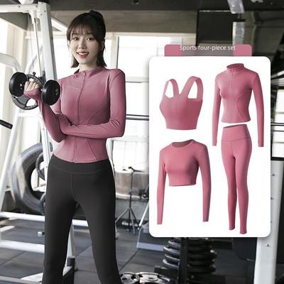 Juyitang Dámské jarní/letní oblečení na jógu a do posilovny: Sportovní soupravy Slim-Fit pro běh a tvarování postavy